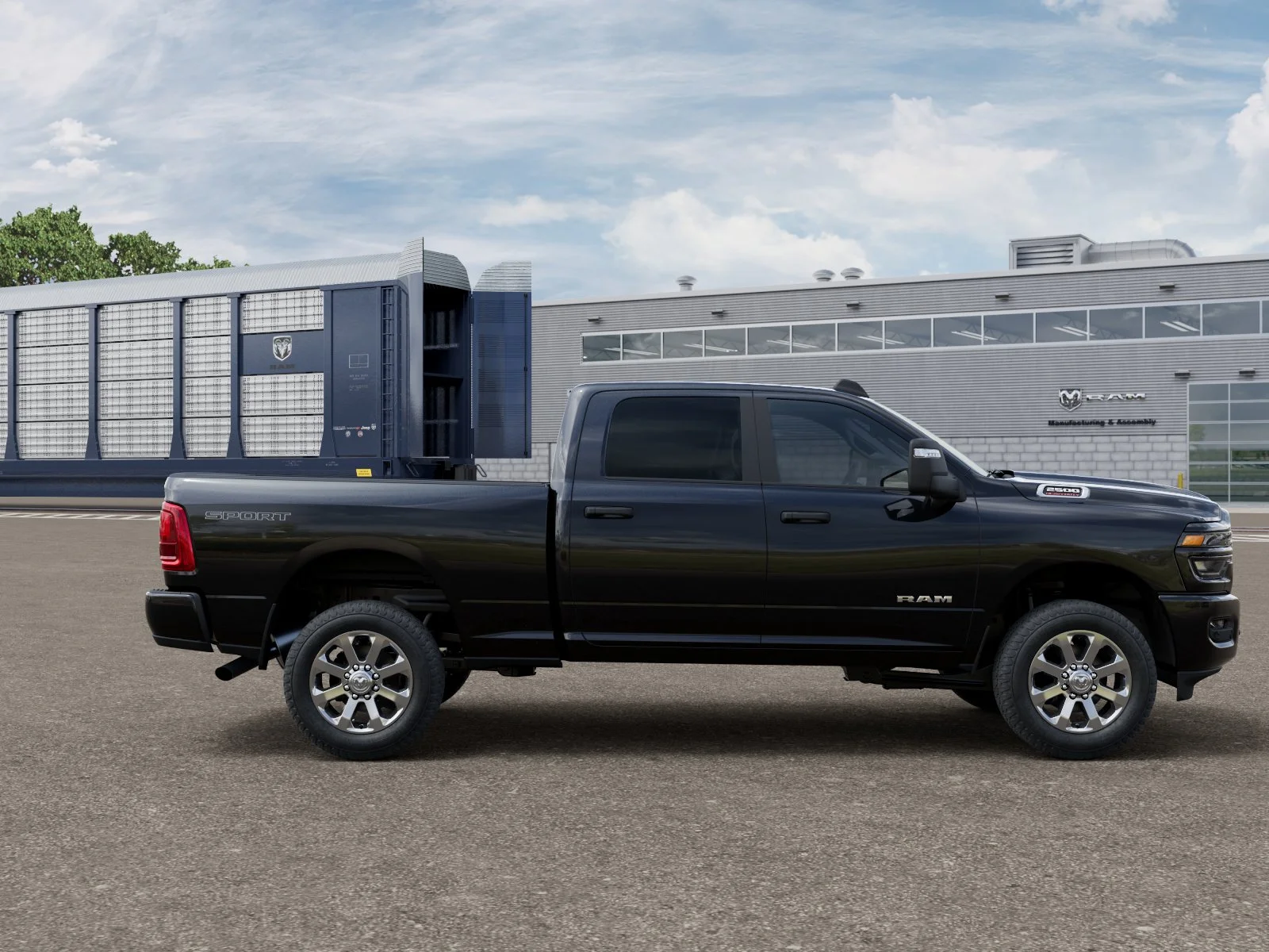 New 2026 Diamond Black Crystal Pearl-Coat Exterior Paint RAM BIG HORN image 12