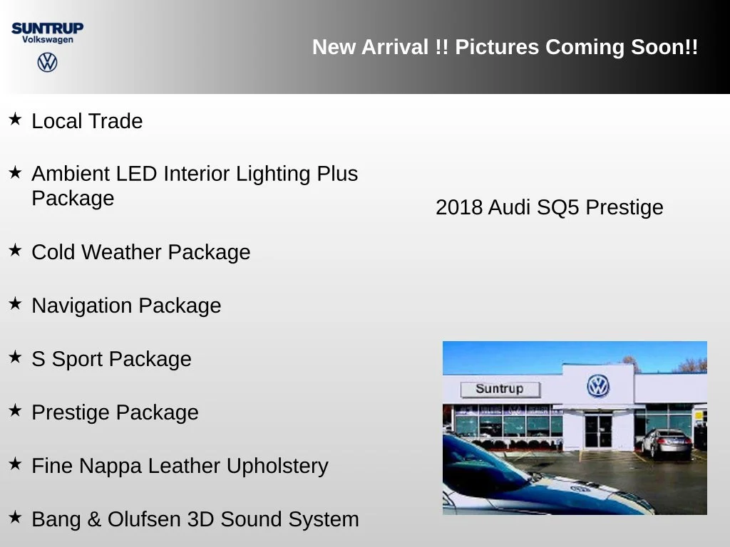 Used 2018 Black Metallic Audi 3.0T Prestige image 3