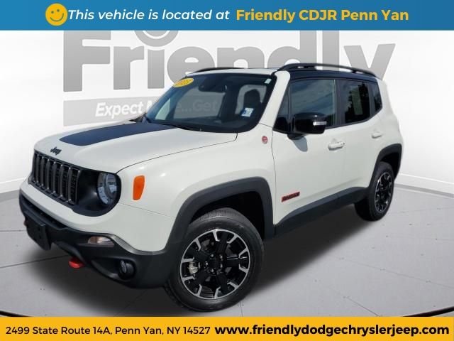 Used 2023 White Jeep Trailhawk image 1