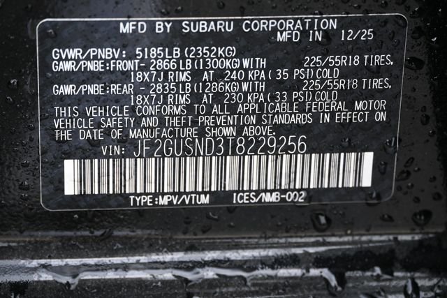 New 2026 Black Subaru Limited Hybrid image 20