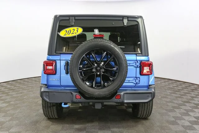 Used 2023 Blue Jeep Sahara 4xe image 11
