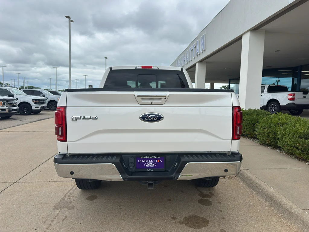 Used 2016 White Platinum Metallic Tri-Coat Ford Lariat image 14