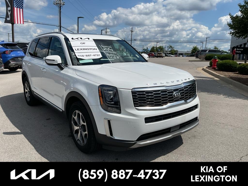 Used 2020 Snow White Pearl Kia EX image 1