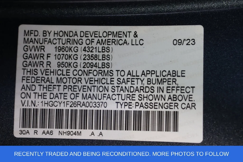 Used 2024 Meteorite Gray Metallic Honda LX image 28