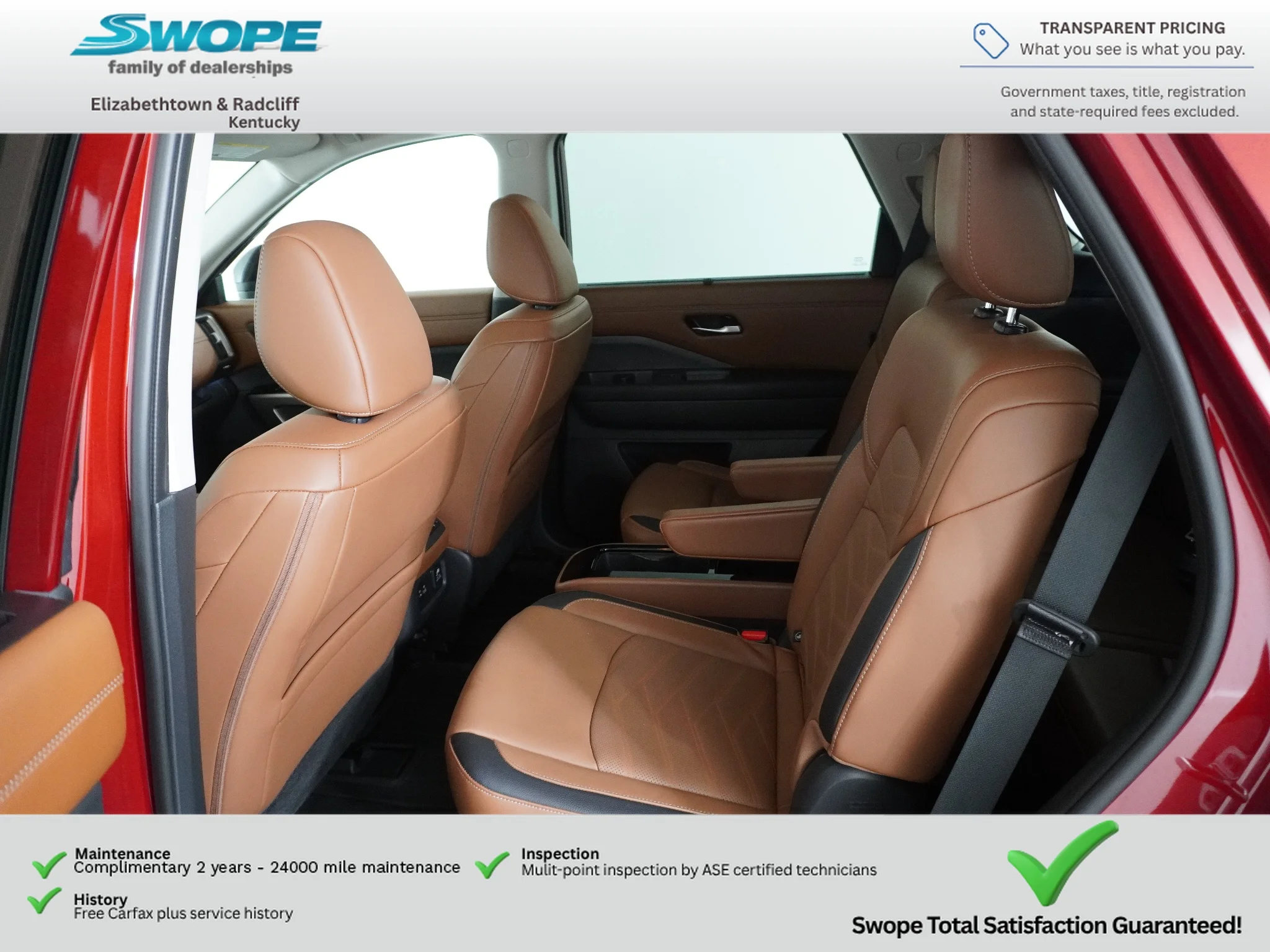 Used 2024 Scarlet Ember Tintcoat/Super Black Nissan Platinum image 12