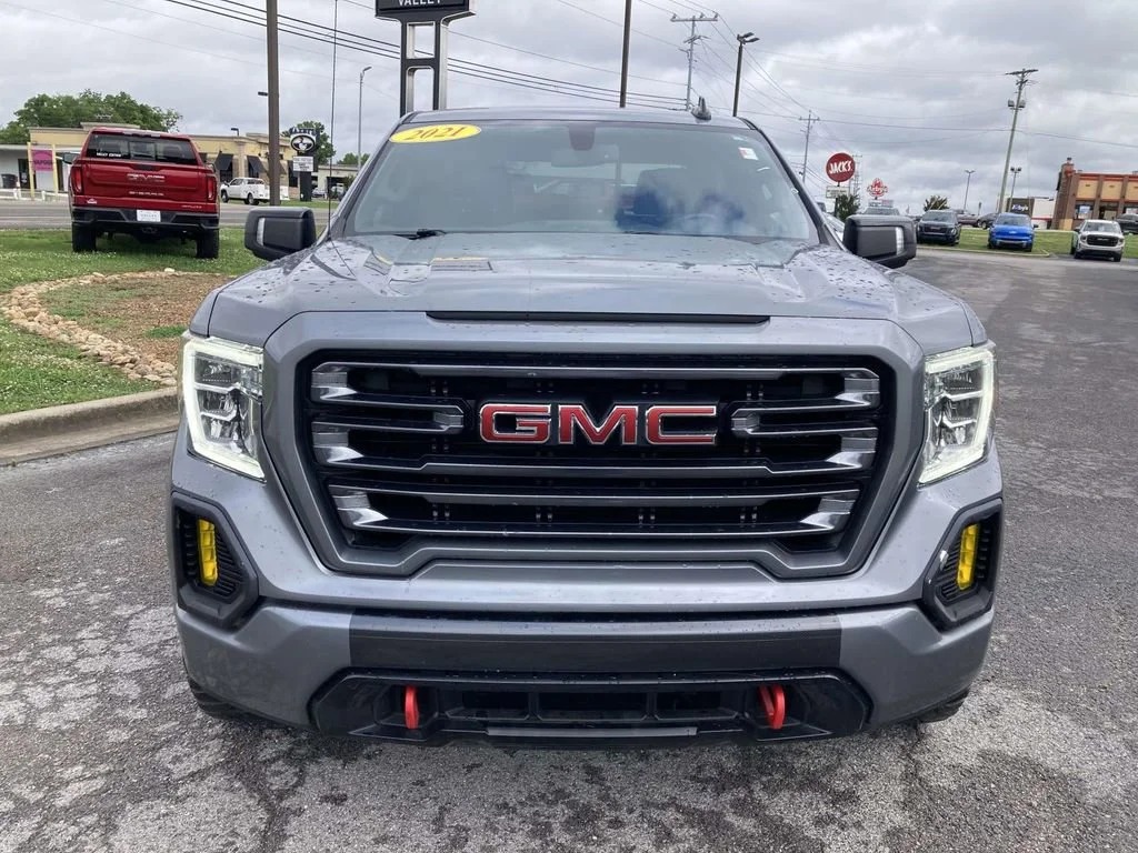 Used 2021 Satin Steel Metallic GMC AT4 image 9