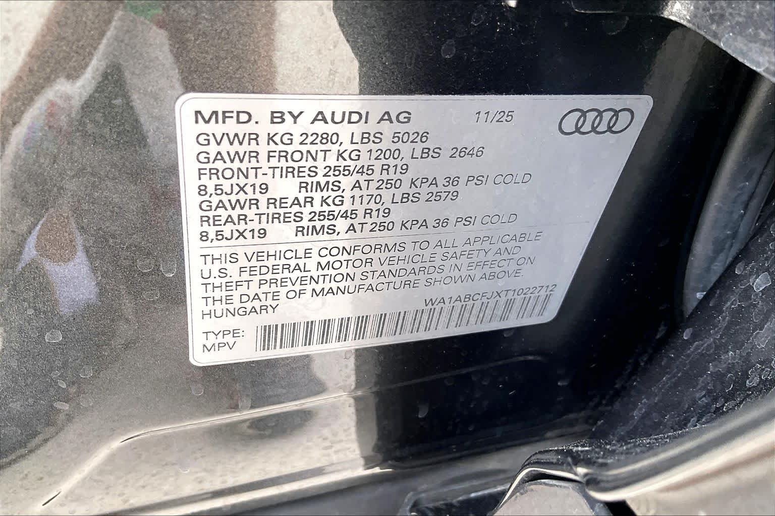Used 2026 Daytona Gray Pearl Effect Audi S line image 35