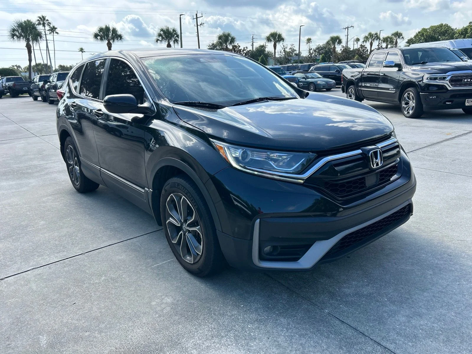 Used 2022 Crystal Black Pearl Honda EX image 22