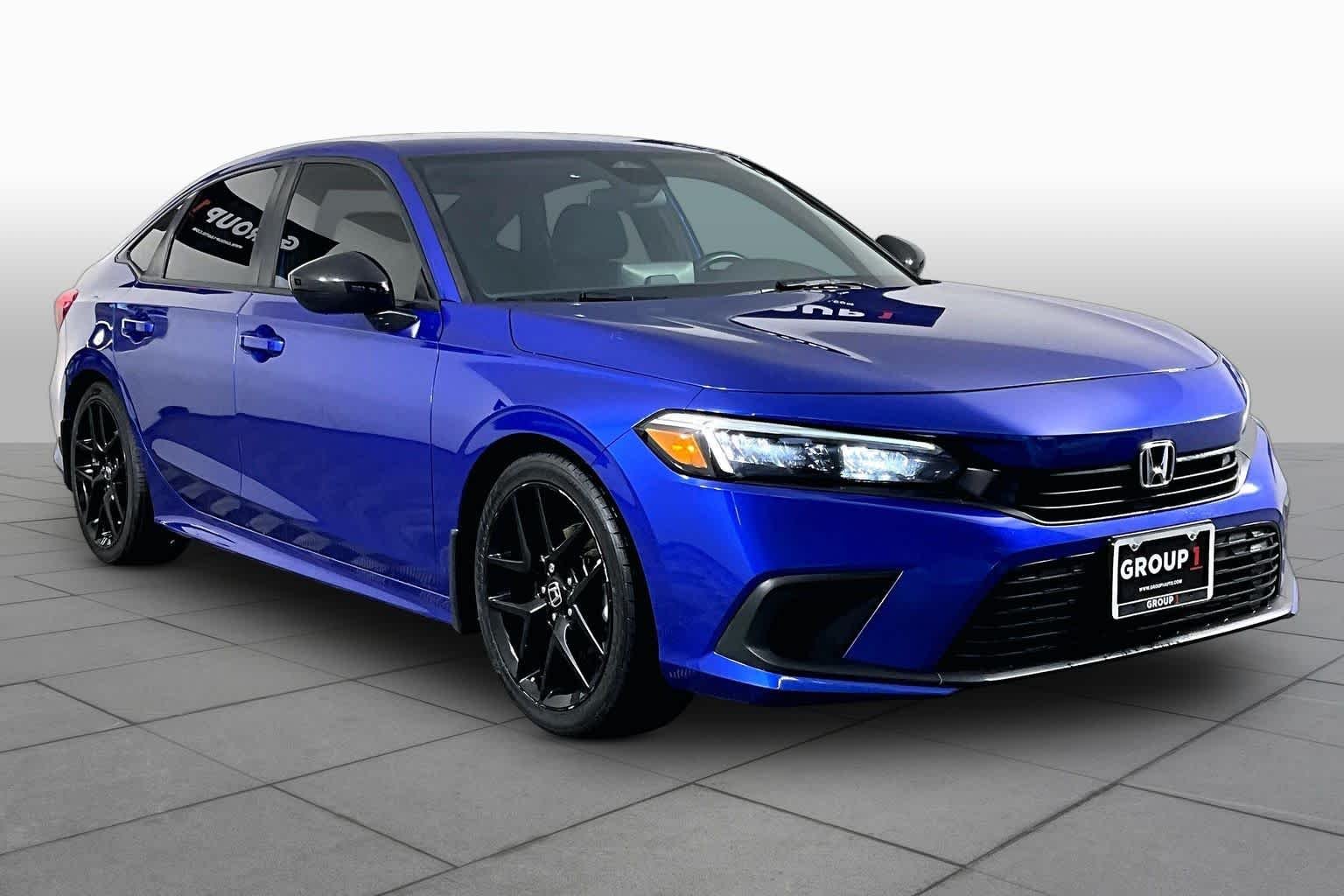 Used 2022 Aegean Blue Metallic Honda Sport image 3