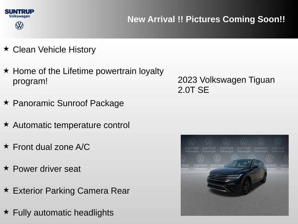 Used 2023 Black Volkswagen 2.0T SE image 6