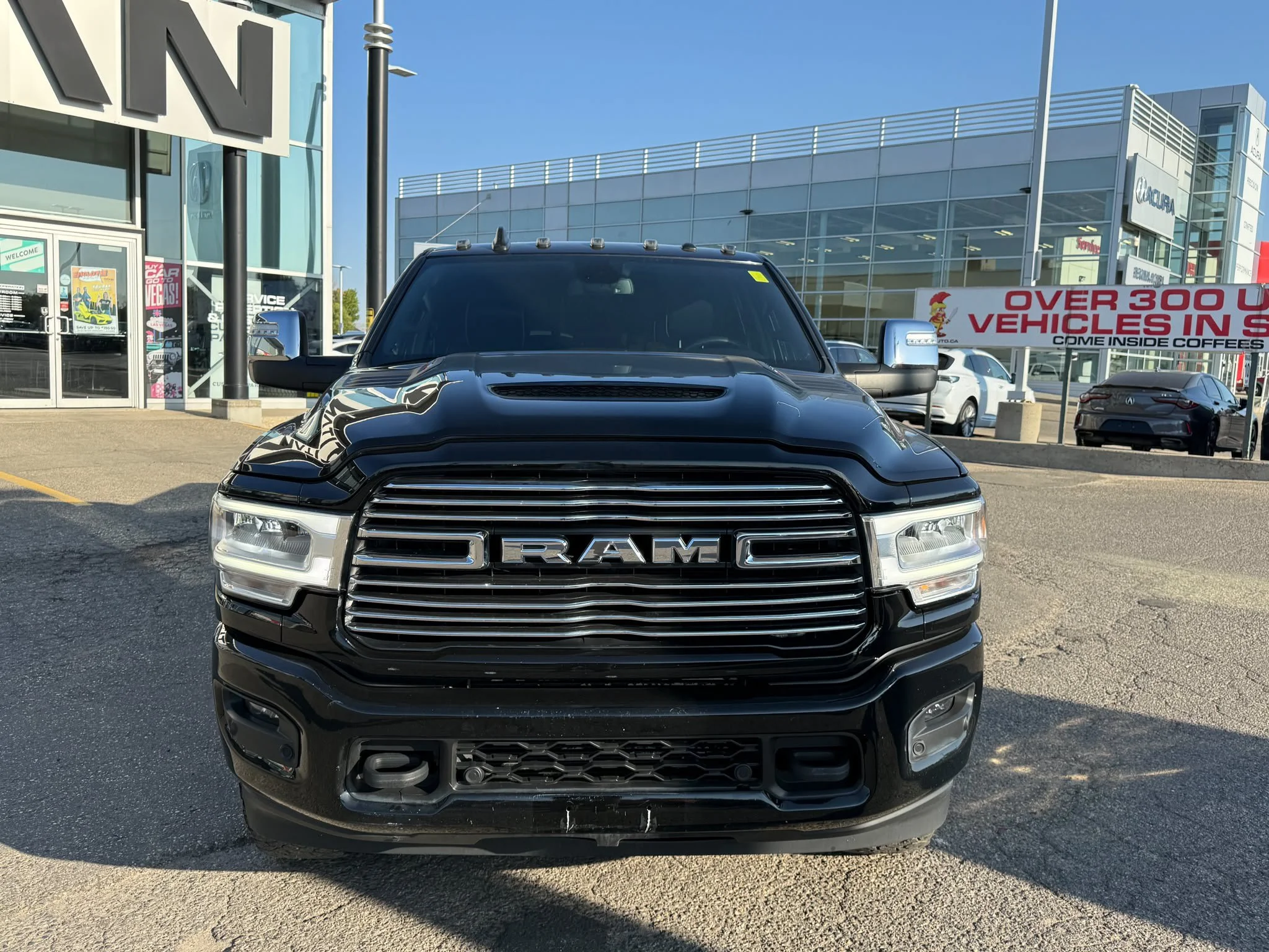 Certified Used 2023 Diamond Black Crystal Pearlcoat Ram Laramie 4x4*6.7L Cummins Diesel | Cooled Leather | Sunroof | Htd Wheel | Tow Pkg | 6ft Box | Navi image 4