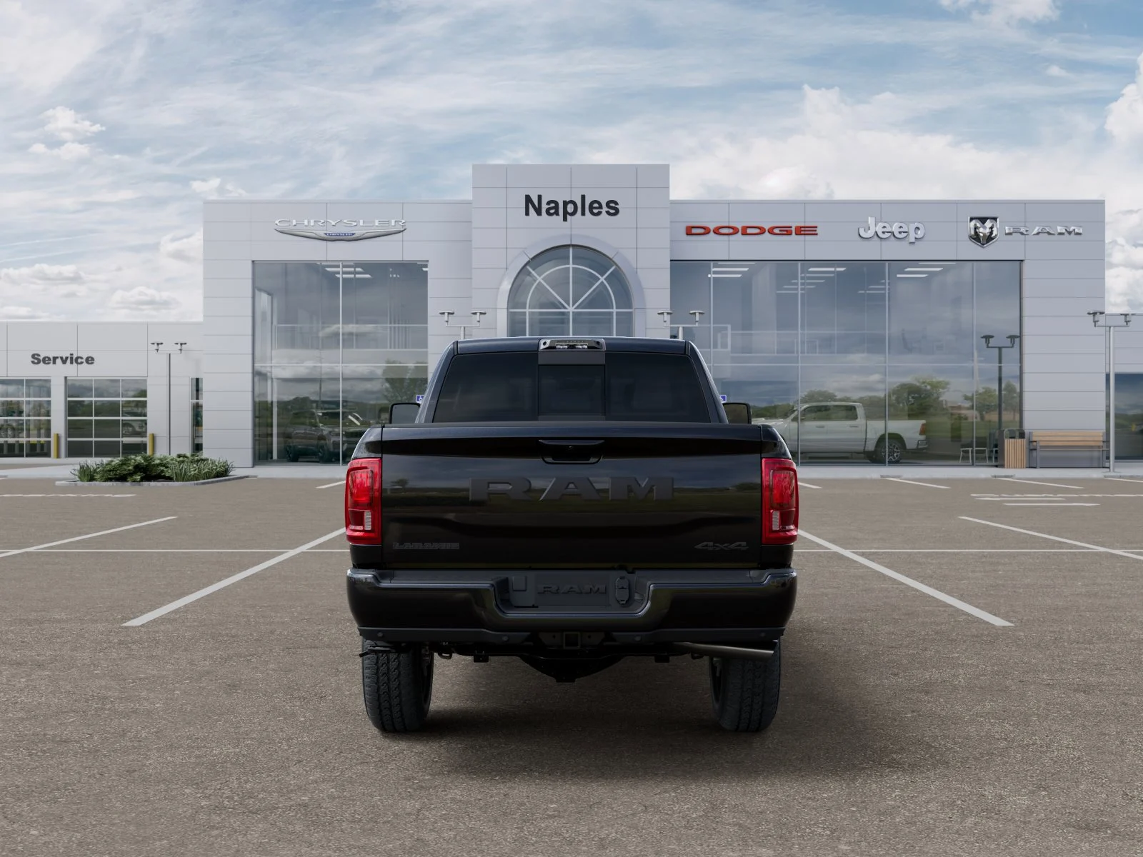 New 2026 Diamond Black Crystal Pearl-Coat Exterior Paint RAM Laramie image 7