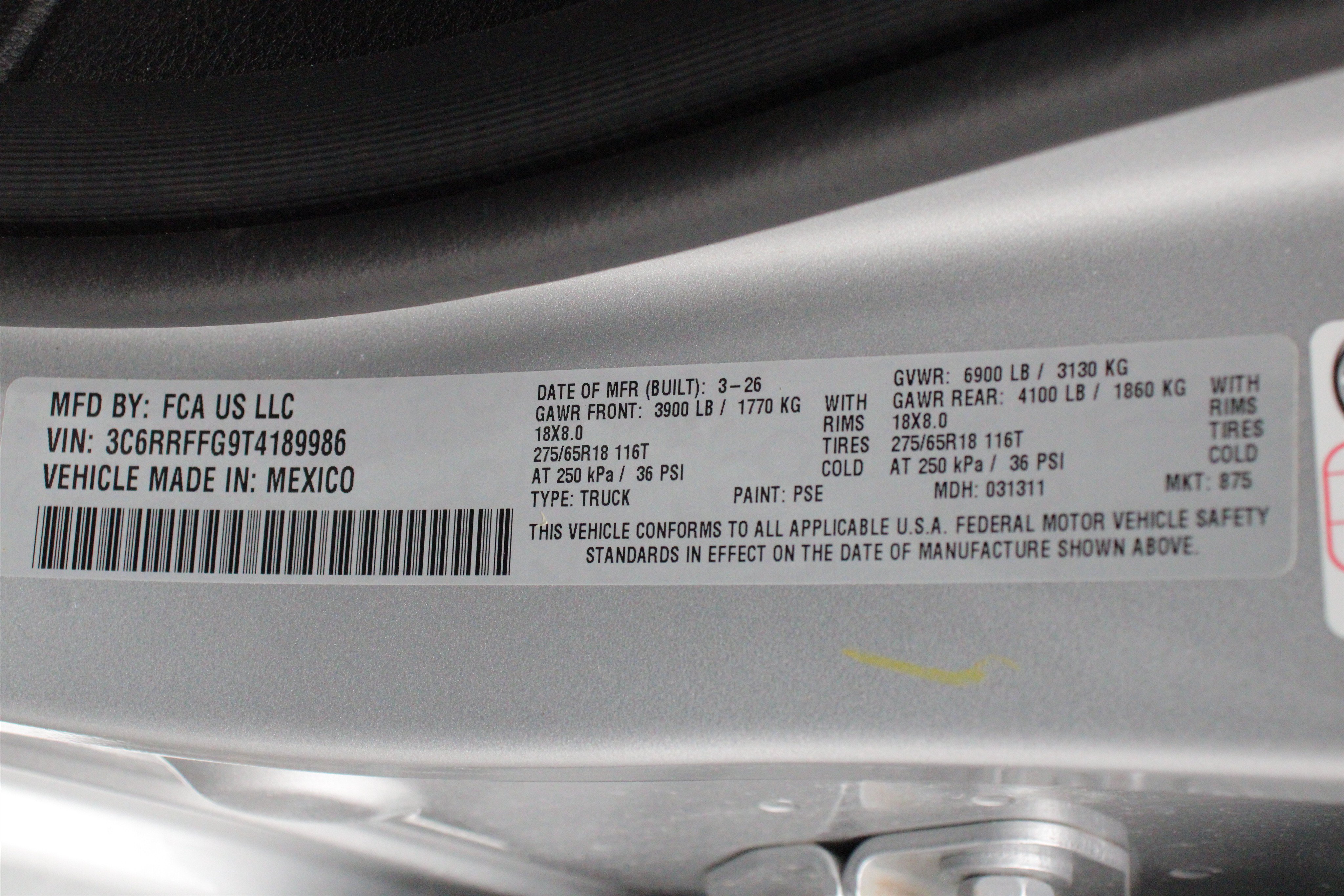 New 2026 Silver Zynith Exterior Paint RAM Big Horn image 41