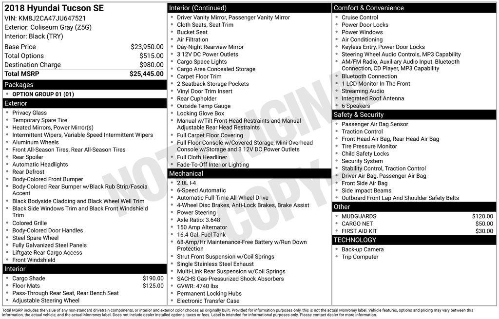 Used 2018 Gray Hyundai SE image 2