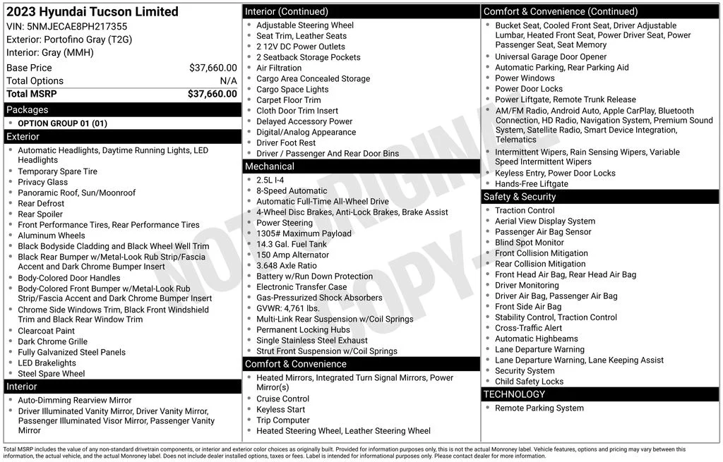 Used 2023 Gray Hyundai Limited image 17