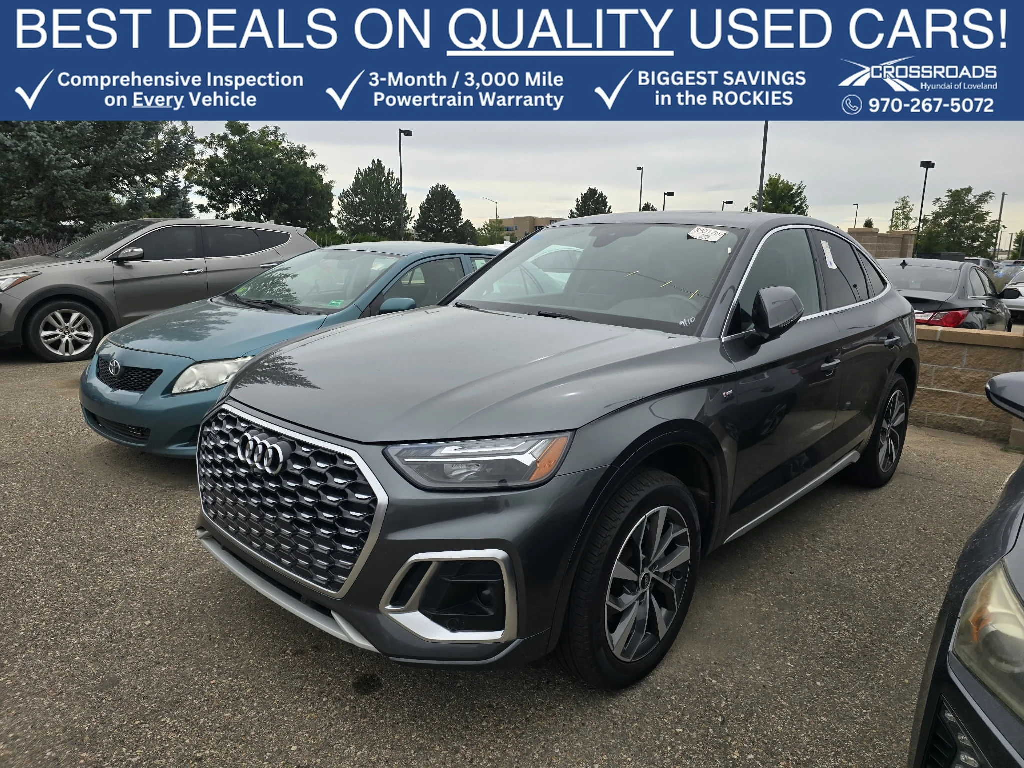 Used 2023 Daytona Gray Pearl Effect Audi S line Premium Plus image 1