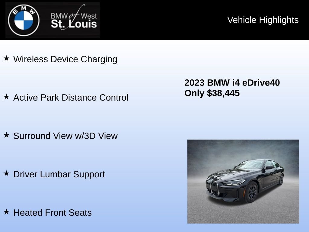 Used 2023 Black BMW eDrive40 image 24