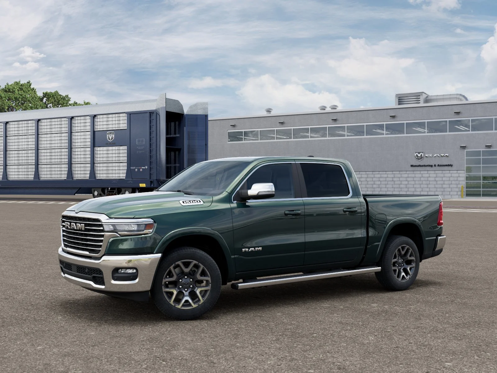 New 2027 Serrano-Green Metallic Exterior Paint RAM LARAMIE image 1