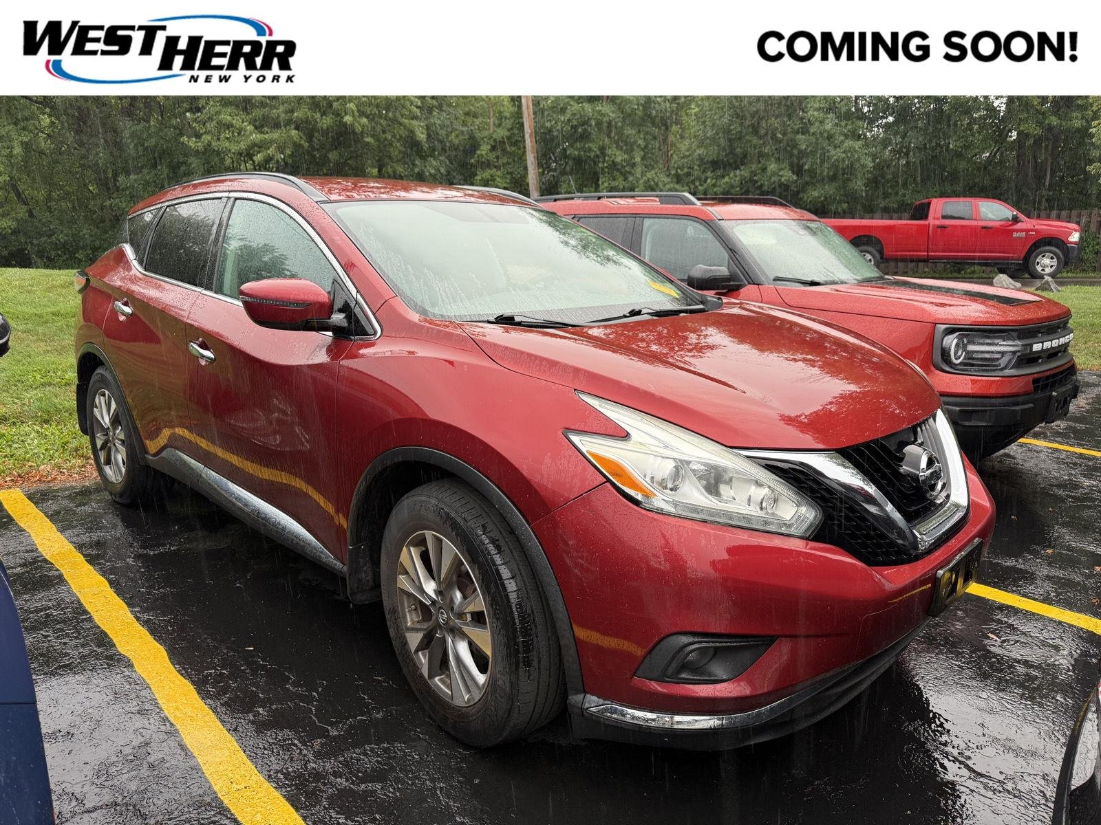 Used 2017 Cayenne Red Metallic Nissan SV image 1