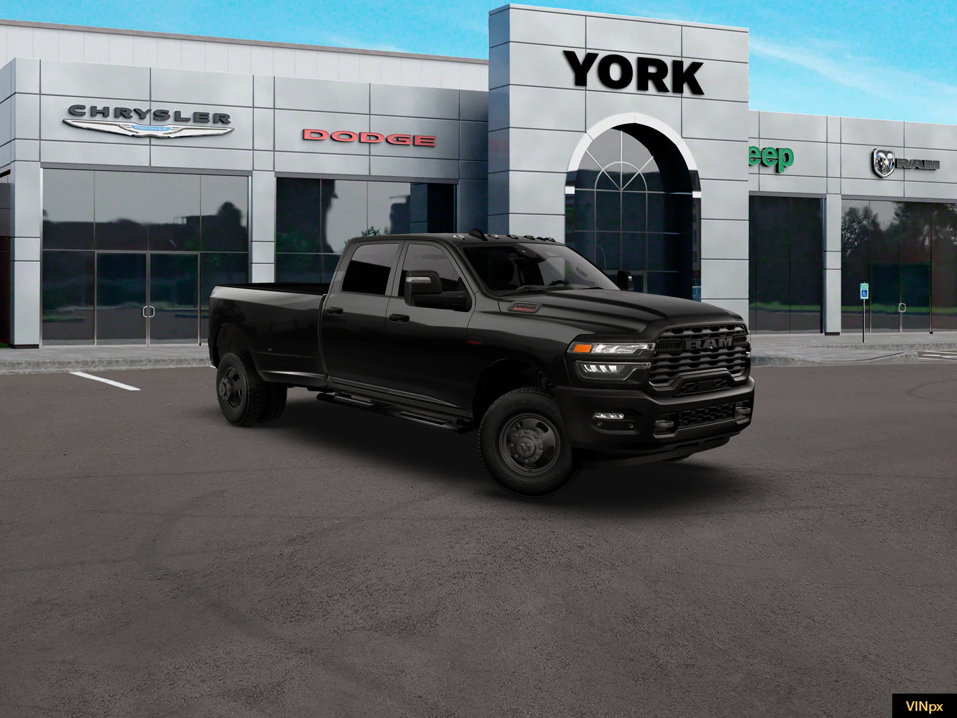New 2027 Diamond Black Crystal Pearl-Coat Exterior Paint RAM Tradesman image 11
