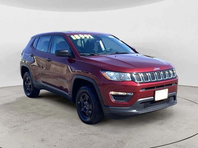 Used 2021 Velvet Red Pearlcoat Jeep Sport image 7