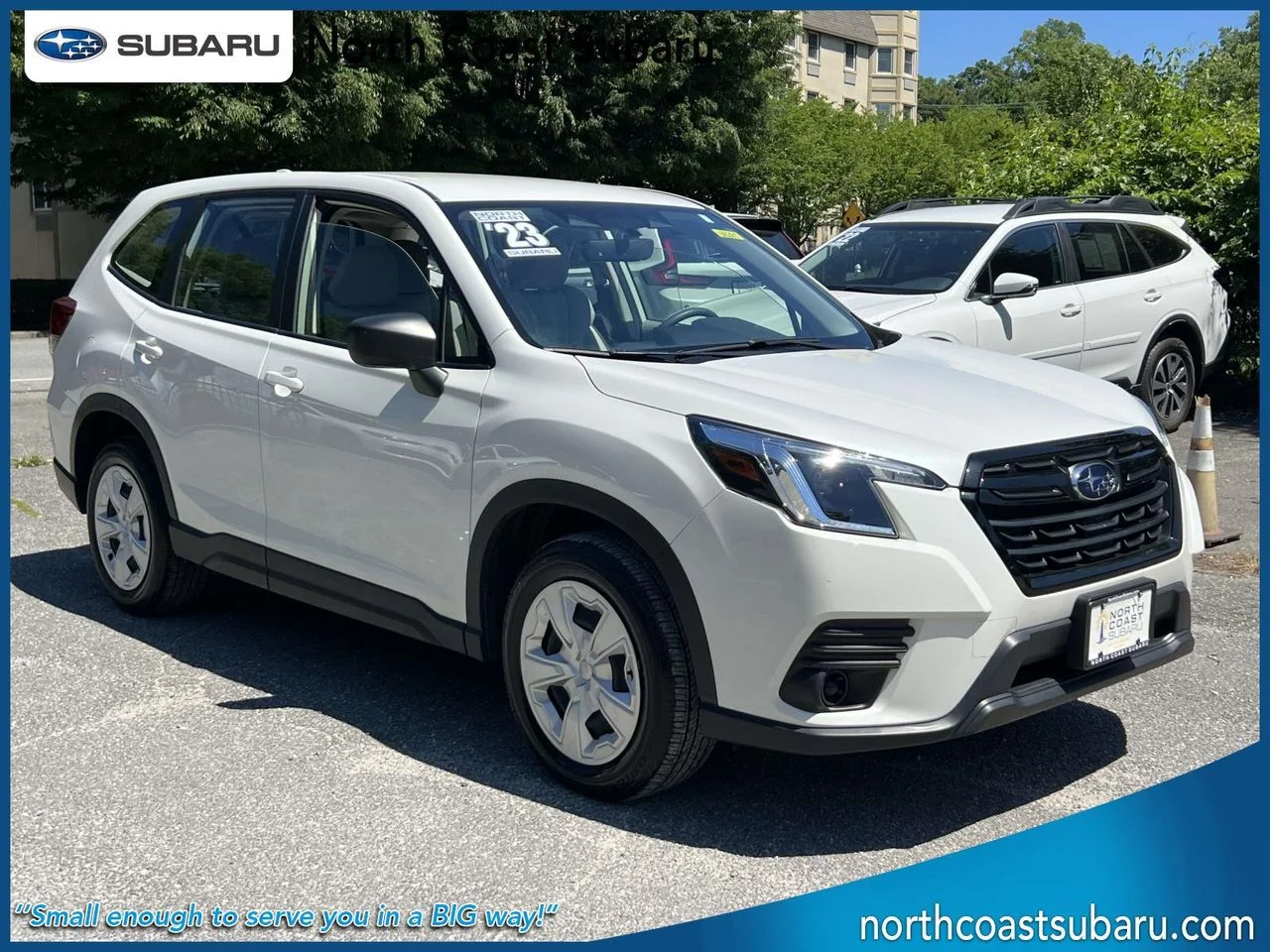 Used 2023 Crystal White Pearl Subaru Base image 1