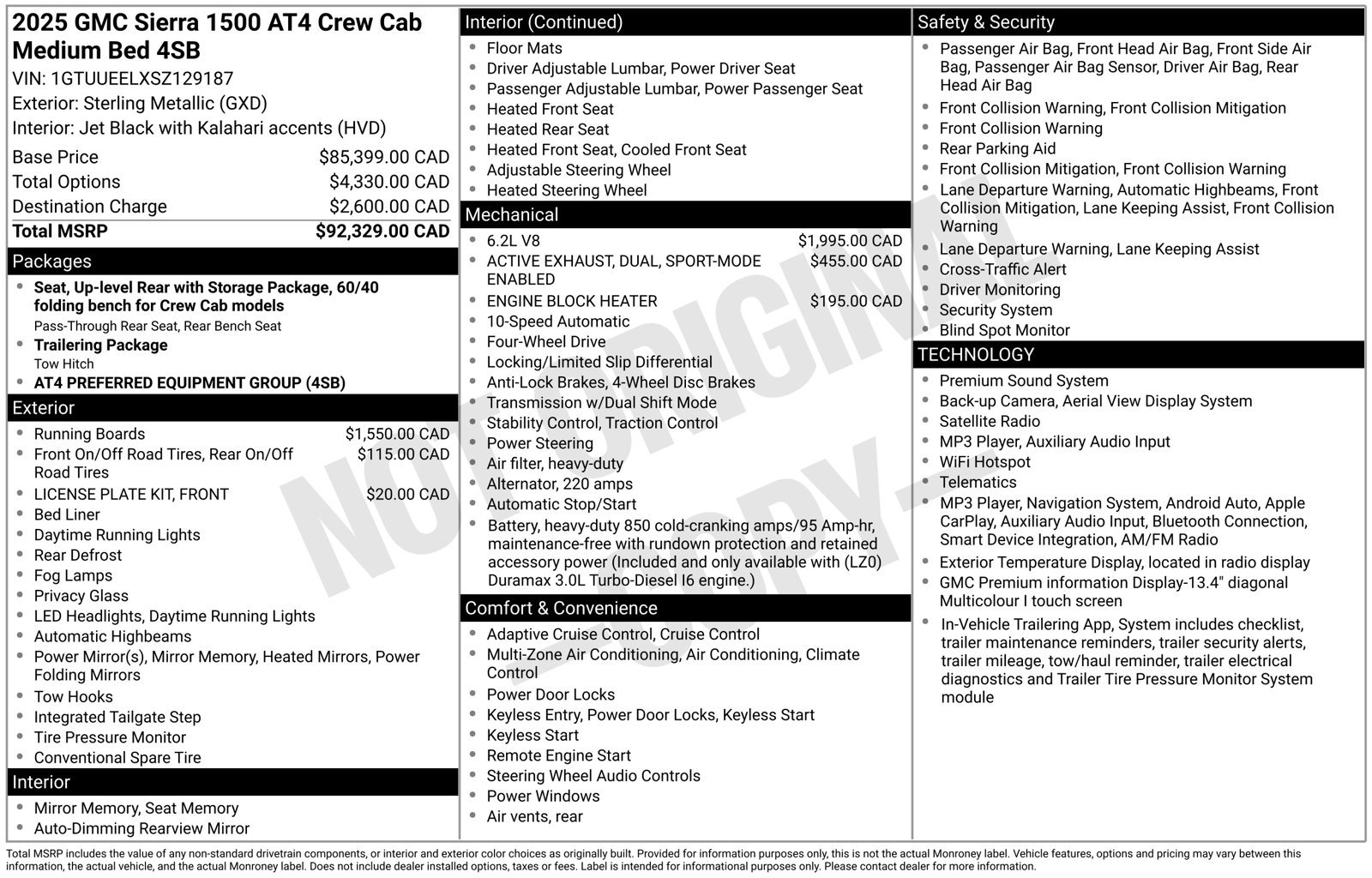 Used 2025 Gray GMC AT4 image 87