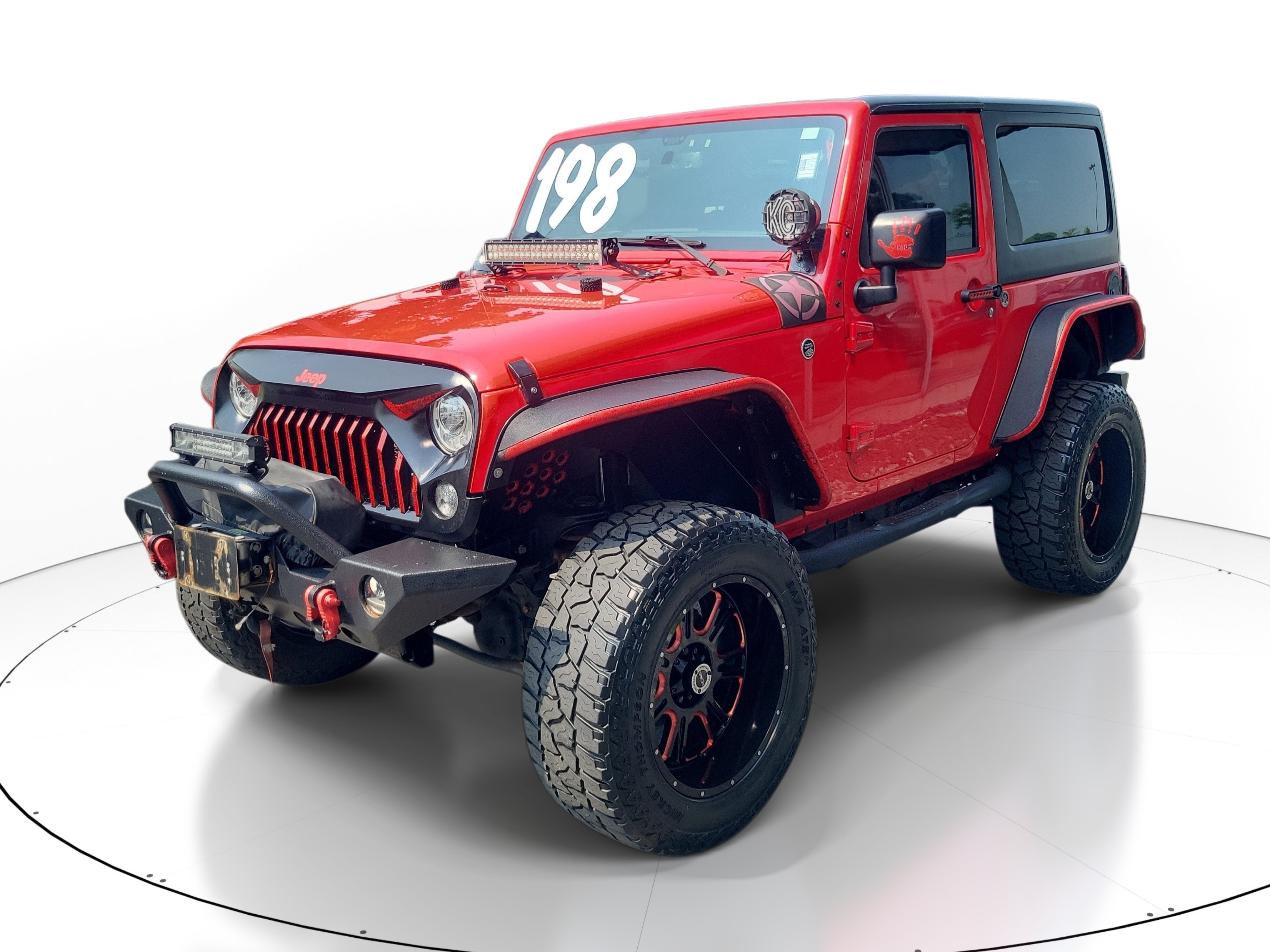 Used 2017 Firecracker Red Clearcoat Jeep Sport image 2