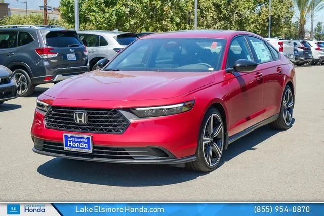 New 2026 Radiant Red Metallic Honda Sport Hybrid image 4