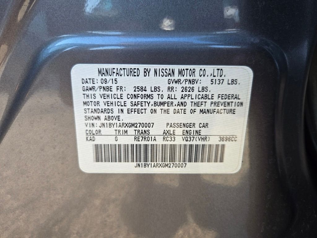 Used 2016 Gray INFINITI 3.7X image 30