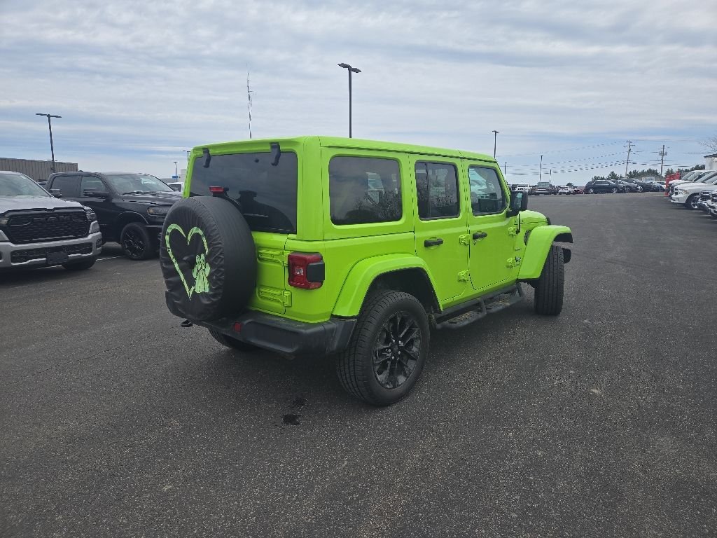 Used 2021 Green Jeep Unlimited Sahara High Altitude 4xe image 7