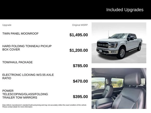 Used 2024 White Ford LARIAT image 5