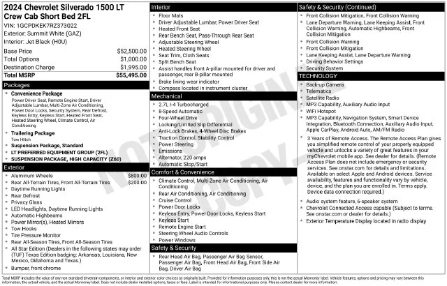 Used 2024 White Chevrolet LT image 6