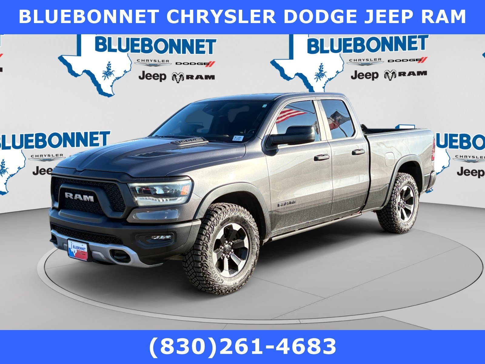Used 2021 Granite Crystal Metallic Clearcoat Ram Rebel image 1