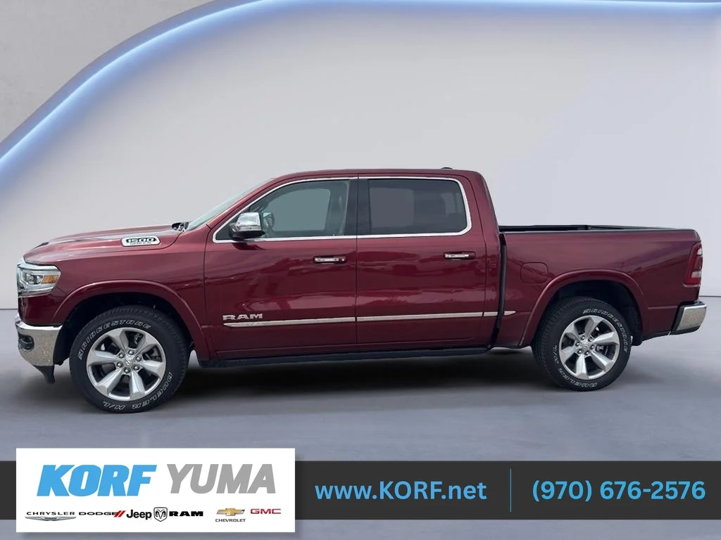 Used 2022 Delmonico Red Pearlcoat Ram Limited image 1