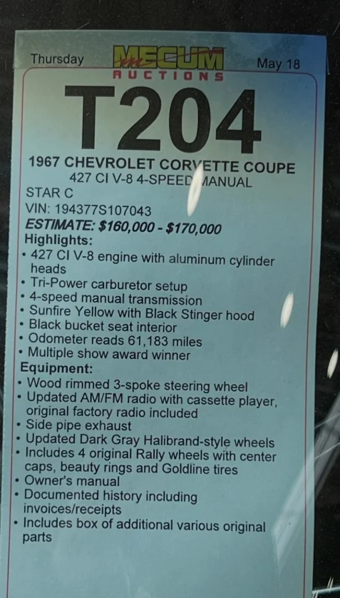Used 1967 Yellow Chevrolet  image 6