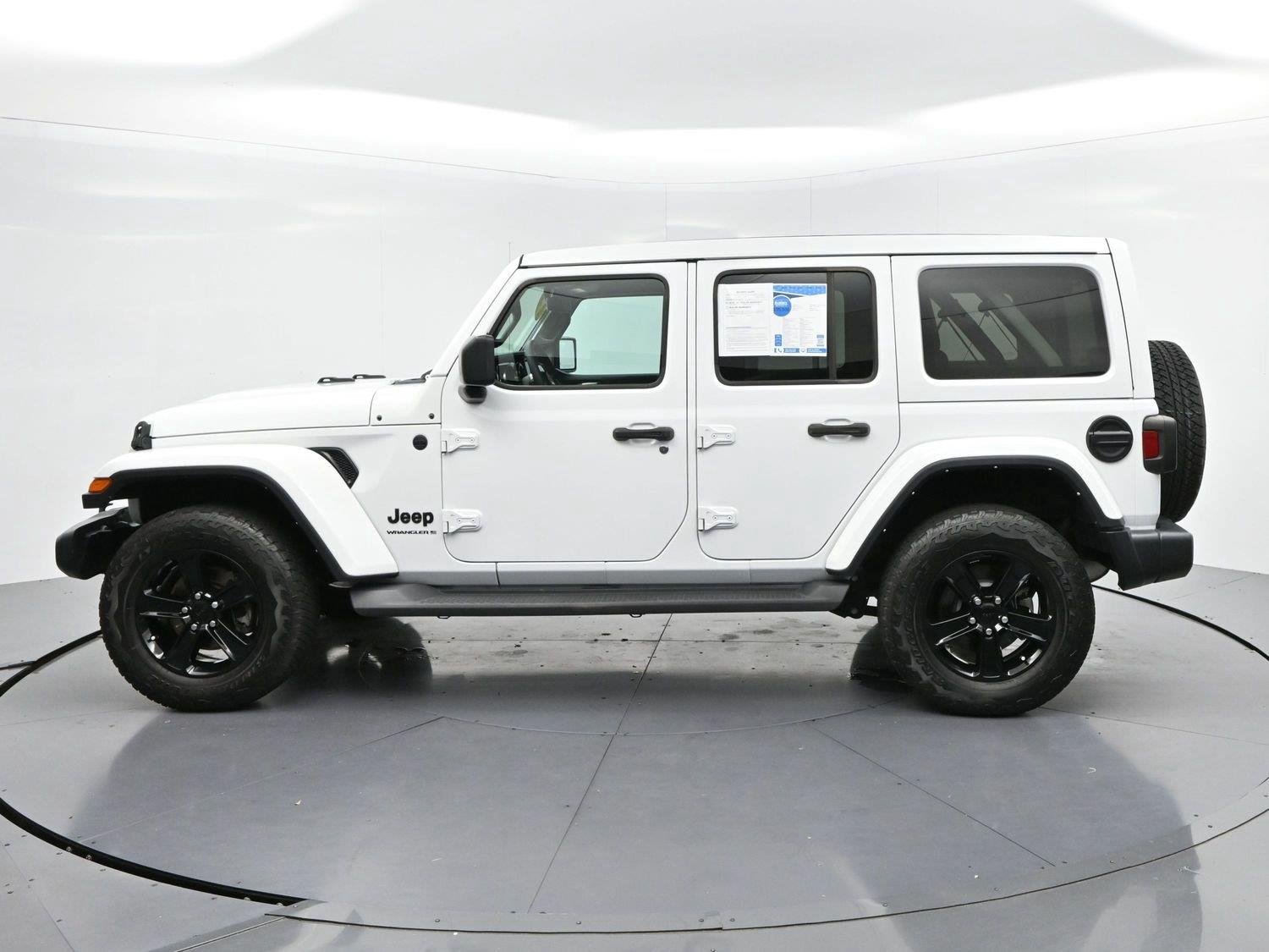 Used 2023 Bright White Clearcoat Jeep Sahara Altitude image 4