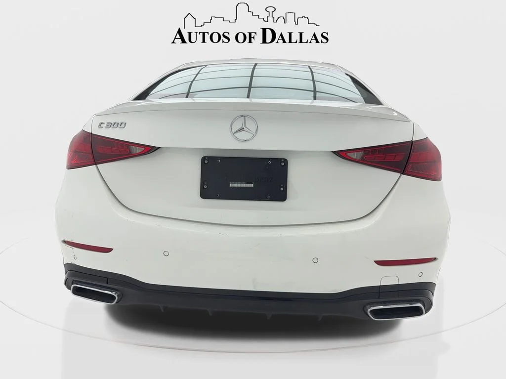 Used 2022 White Mercedes-Benz C 300 AMG® NIGHT PKG,NAV,CAM,PANO,BLIND SPOT image 10