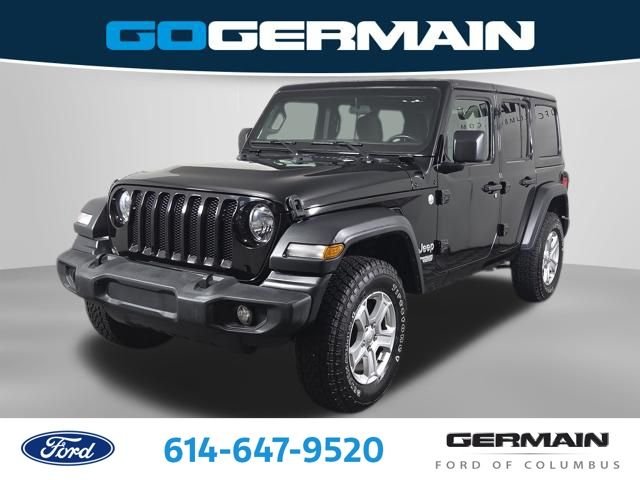 Certified Used 2019 Black Clearcoat Jeep Unlimited Sport S image 1