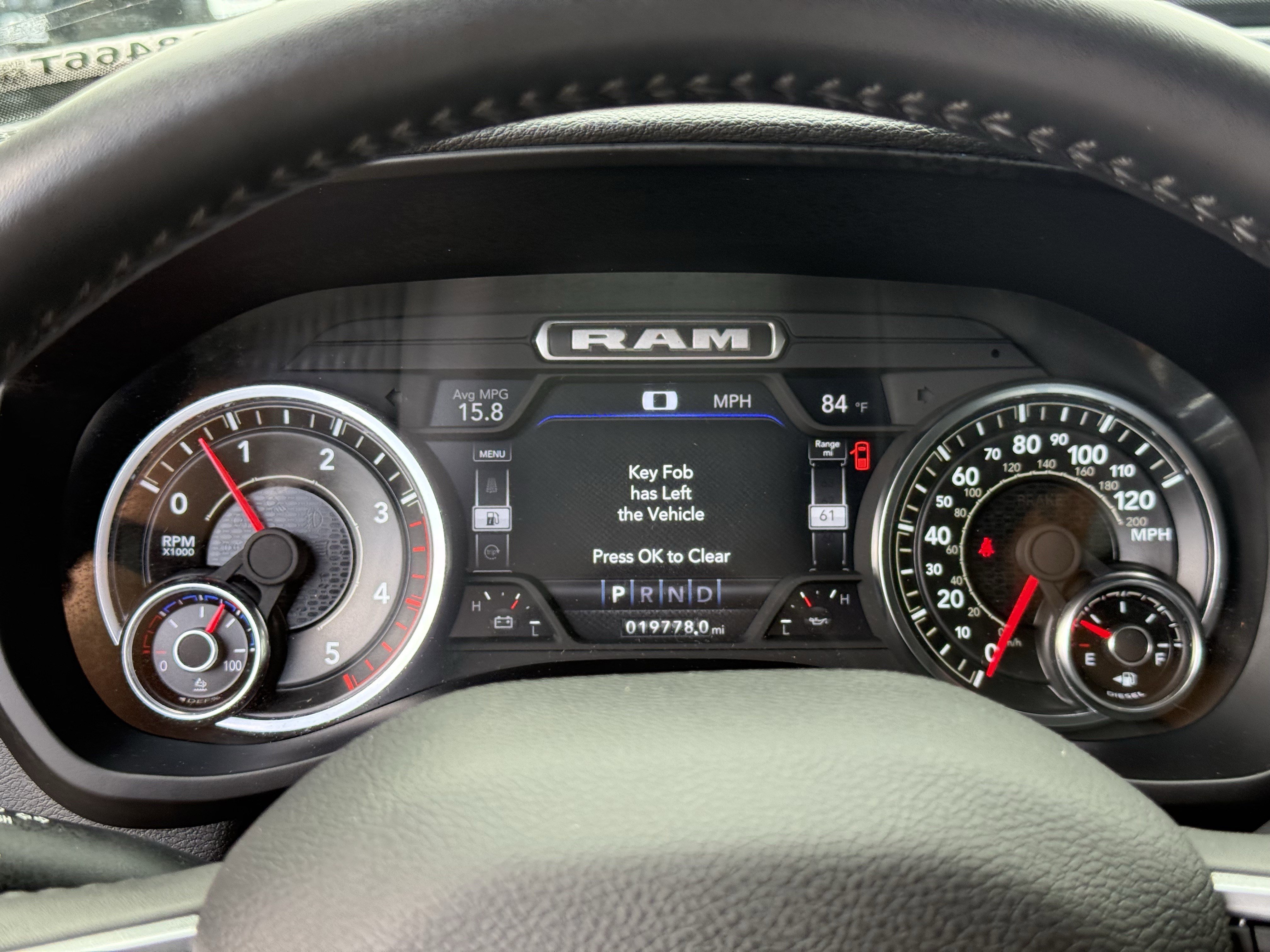 Used 2024 Diamond Black Crystal Pearlcoat Ram Laramie image 17