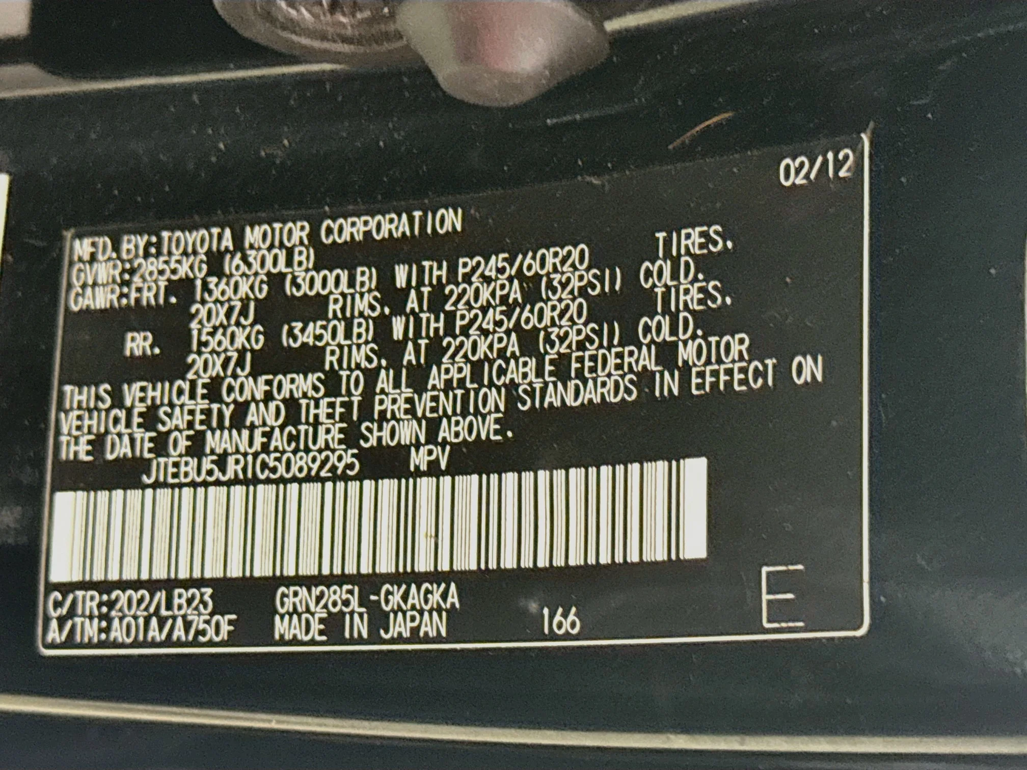 Used 2012 Black Toyota Limited image 32