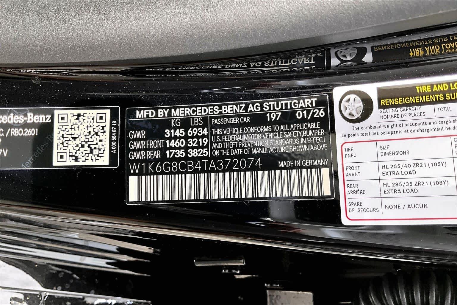New 2026 Obsidian Black Metallic Mercedes-Benz AMG® S 63 E 4MATIC® Sedan image 16