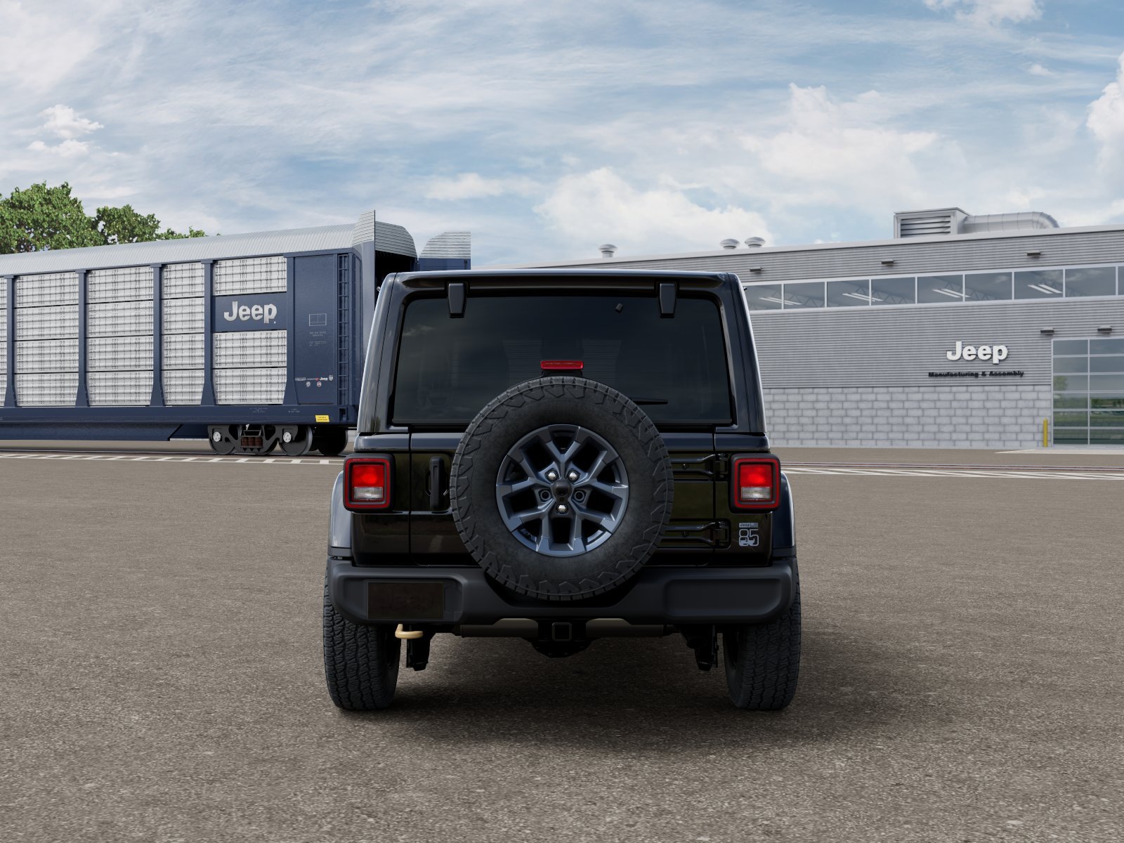 New 2026 Black Clear-Coat Exterior Paint Jeep 85th Anniversary Edition image 33