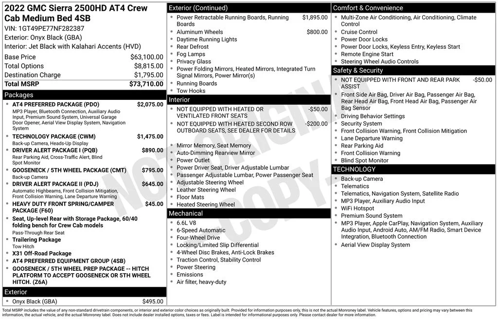 Used 2022 Black GMC AT4 image 43