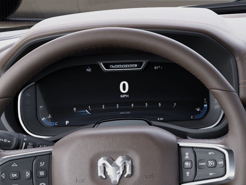 New 2027 Diamond Black Crystal Pearl-Coat Exterior Paint RAM Laramie image 17