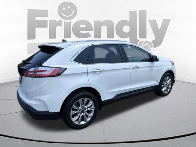 Used 2023 White Metallic Ford Titanium image 48