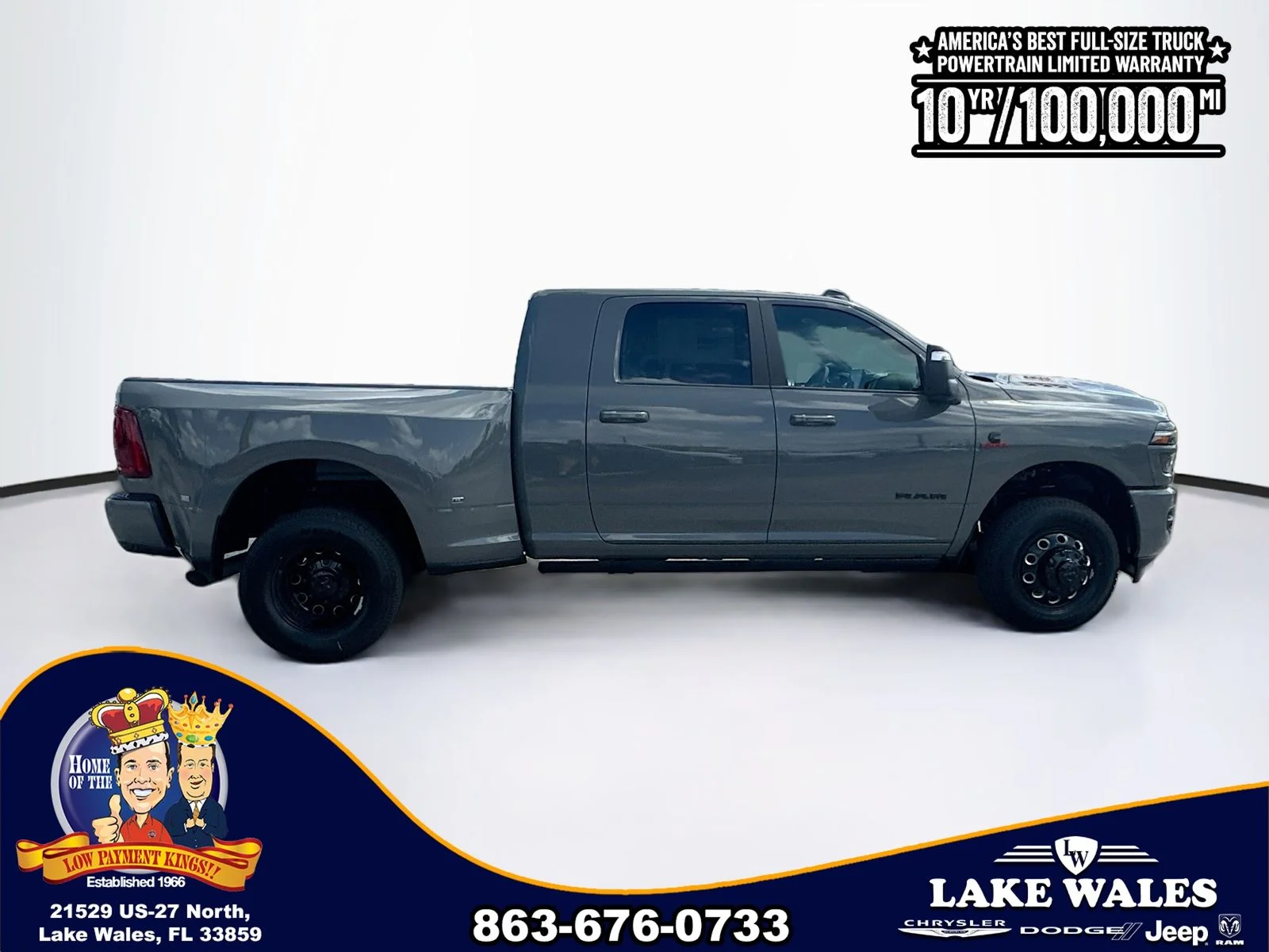 New 2026 Ceramic Gray Clear-Coat Exterior Paint RAM Laramie image 7