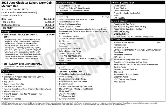 Used 2026 Blue Jeep Sahara image 9