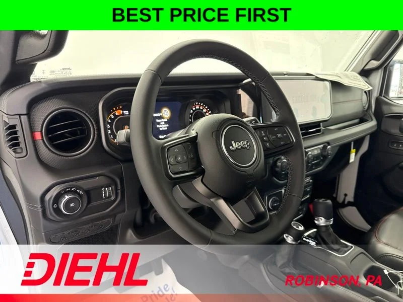 New 2026 Bright White Clear-Coat Exterior Paint Jeep Rubicon image 21