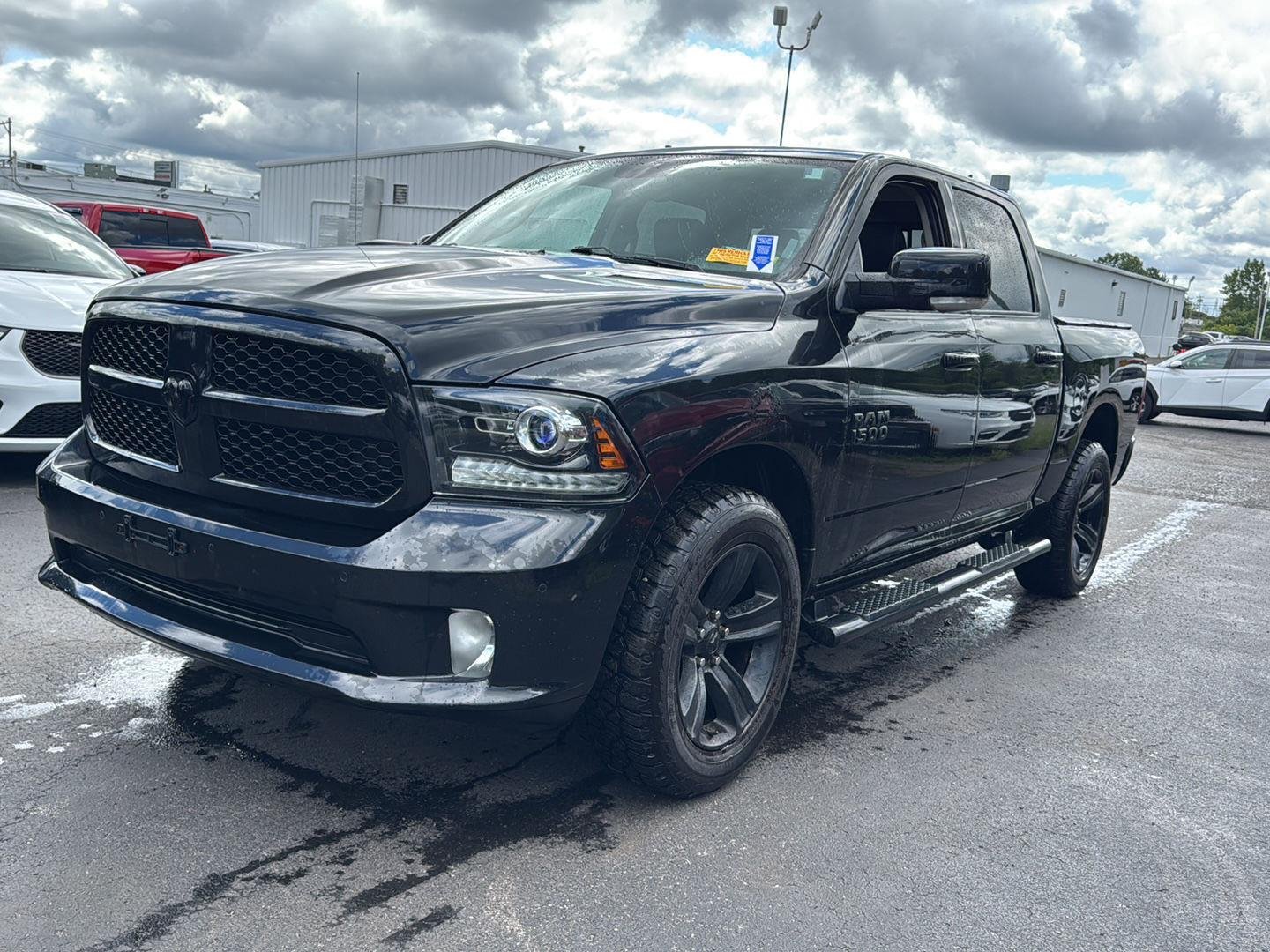 Used 2018 Brilliant Black Crystal Pearlcoat Ram Night image 9